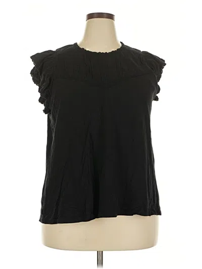 Pre-owned Torrid Sleeveless Blouse In Black