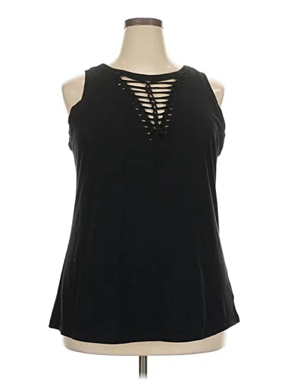Pre-owned Torrid Sleeveless Blouse In Black