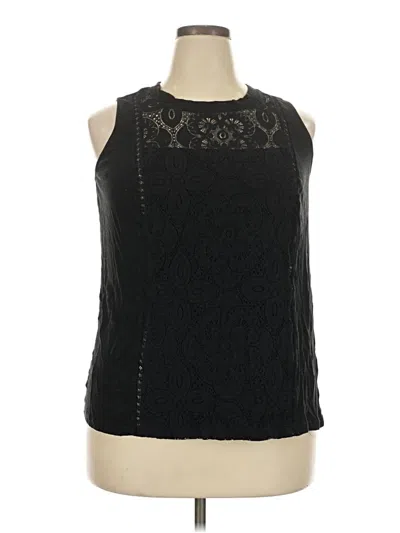 Pre-owned Torrid Sleeveless Blouse In Black