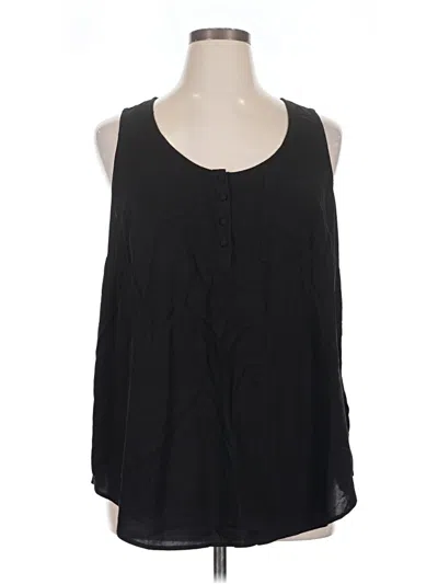 Pre-owned Torrid Sleeveless Blouse In Black