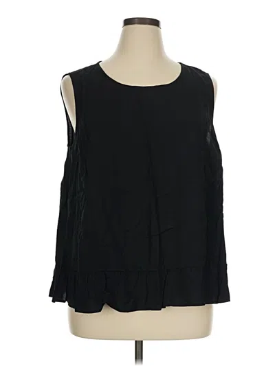 Pre-owned Torrid Sleeveless Blouse In Black
