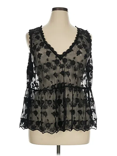 Pre-owned Torrid Sleeveless Blouse In Black