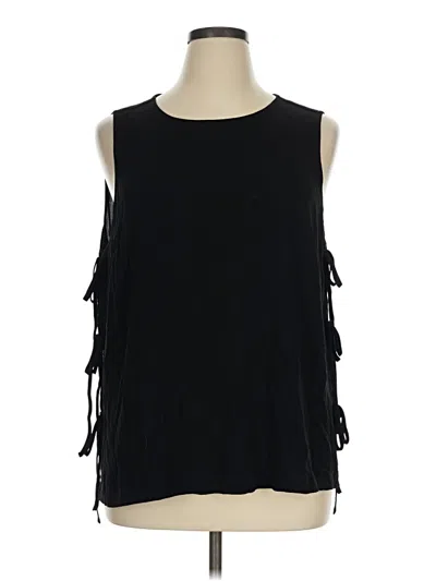 Pre-owned Torrid Sleeveless Blouse In Black