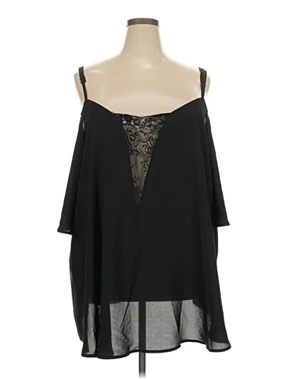 Pre-owned Torrid Sleeveless Blouse In Black