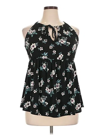 Pre-owned Torrid Sleeveless Blouse In Black