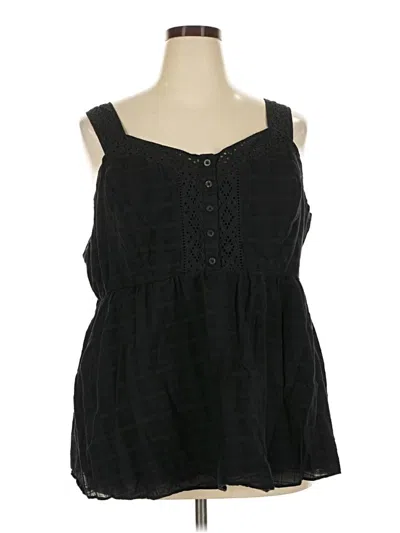 Pre-owned Torrid Sleeveless Blouse In Black