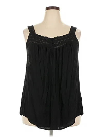 Pre-owned Torrid Sleeveless Blouse In Black
