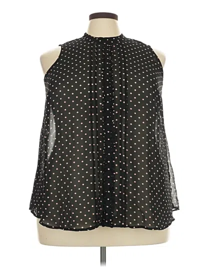 Pre-owned Torrid Sleeveless Blouse In Black