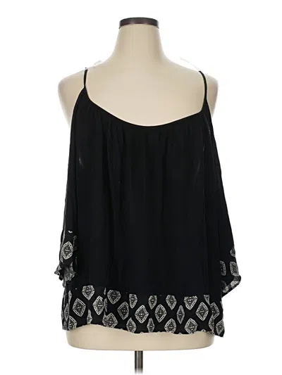Pre-owned Torrid Sleeveless Blouse In Black