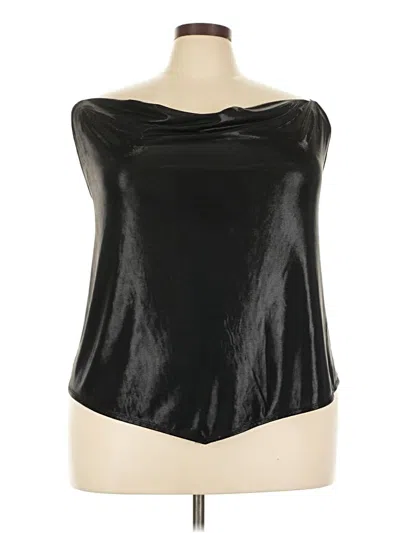 Pre-owned Torrid Sleeveless Blouse In Black