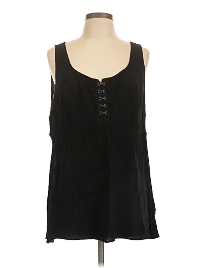 Pre-owned Torrid Sleeveless Blouse In Black