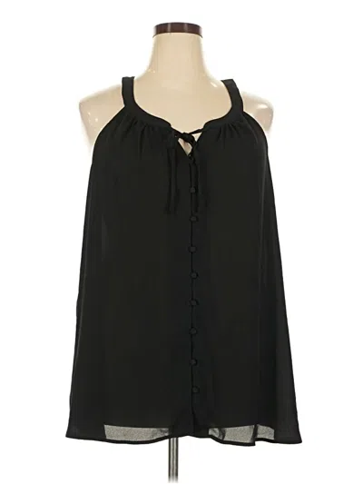 Pre-owned Torrid Sleeveless Blouse In Black