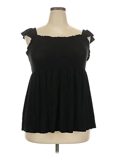 Pre-owned Torrid Sleeveless Blouse In Black