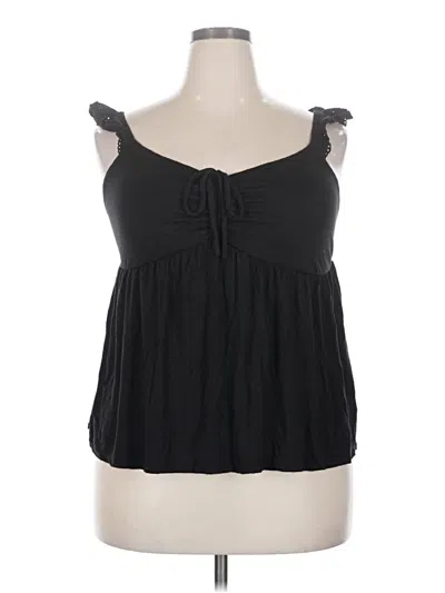 Pre-owned Torrid Sleeveless Blouse In Black