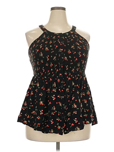 Pre-owned Torrid Sleeveless Blouse In Black