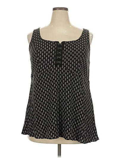 Pre-owned Torrid Sleeveless Blouse In Black