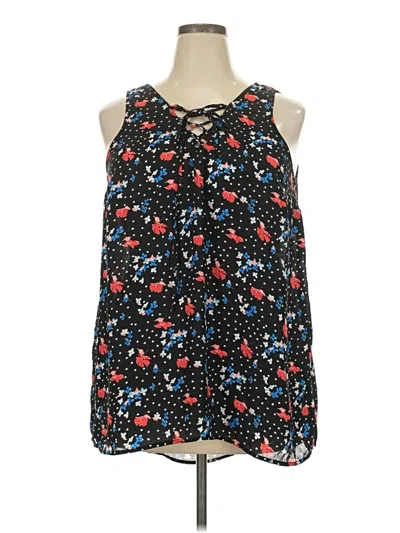 Pre-owned Torrid Sleeveless Blouse In Black