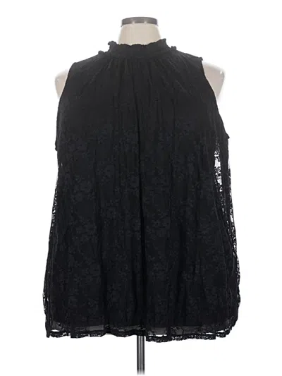 Pre-owned Torrid Sleeveless Blouse In Black