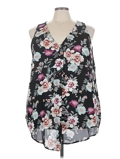 Pre-owned Torrid Sleeveless Blouse In Black