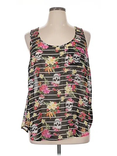 Pre-owned Torrid Sleeveless Blouse In Black