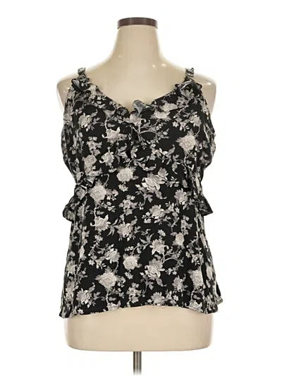 Pre-owned Torrid Sleeveless Blouse In Black