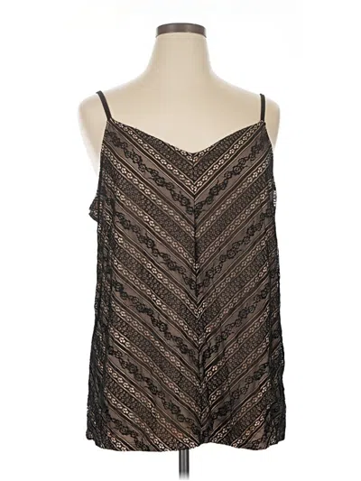Pre-owned Torrid Sleeveless Blouse In Black