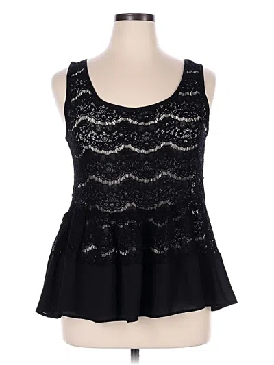 Pre-owned Torrid Sleeveless Blouse In Black