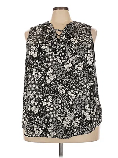Pre-owned Torrid Sleeveless Blouse In Black