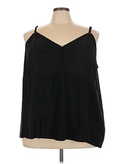 Pre-owned Torrid Sleeveless Blouse In Black