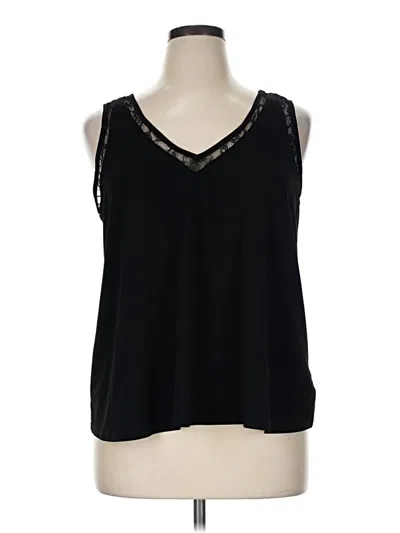 Pre-owned Torrid Sleeveless Blouse In Black