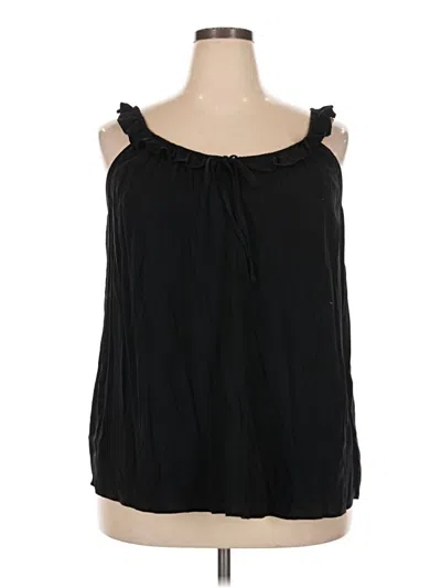 Pre-owned Torrid Sleeveless Blouse In Black