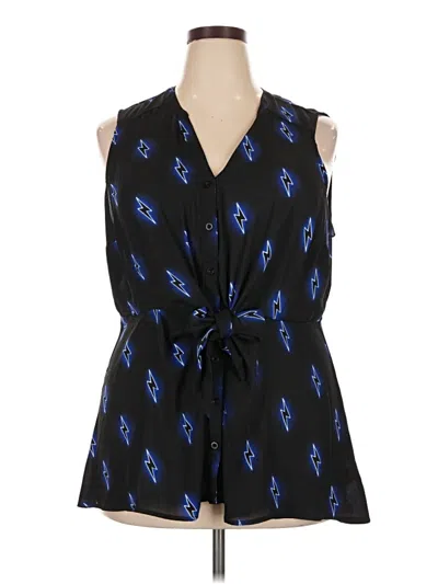 Pre-owned Torrid Sleeveless Blouse In Black
