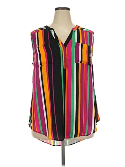 Pre-owned Torrid Sleeveless Blouse In Black