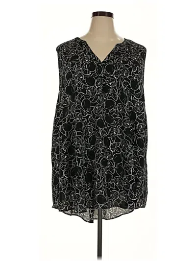 Pre-owned Torrid Sleeveless Blouse In Black