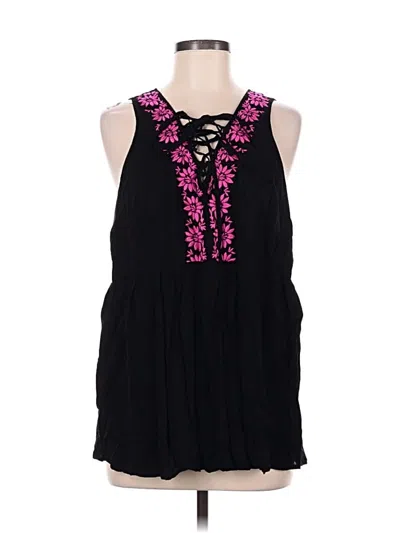 Pre-owned Torrid Sleeveless Blouse In Black