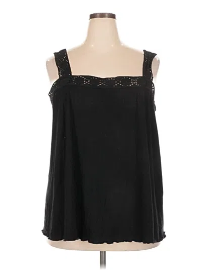 Pre-owned Torrid Sleeveless Blouse In Black
