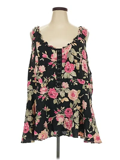 Pre-owned Torrid Sleeveless Blouse In Black
