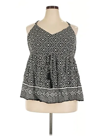 Pre-owned Torrid Sleeveless Blouse In Black