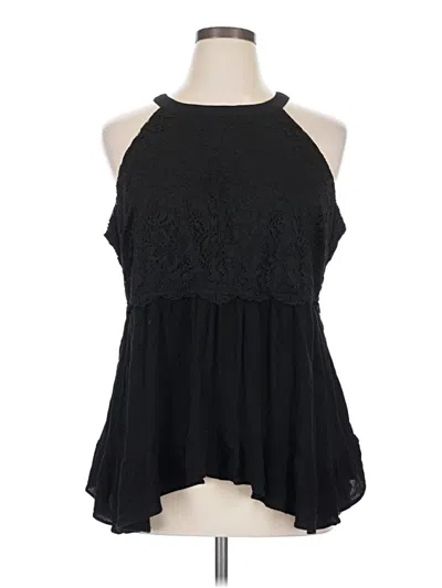 Pre-owned Torrid Sleeveless Blouse In Black