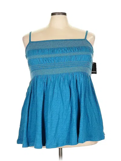 Pre-owned Torrid Sleeveless Blouse In Blue