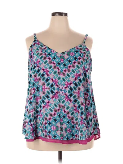 Pre-owned Torrid Sleeveless Blouse In Blue