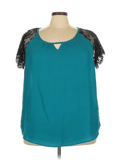 Pre-owned Torrid Sleeveless Blouse In Blue