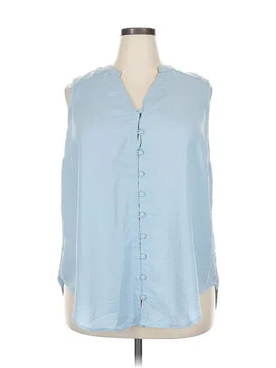 Pre-owned Torrid Sleeveless Blouse In Blue