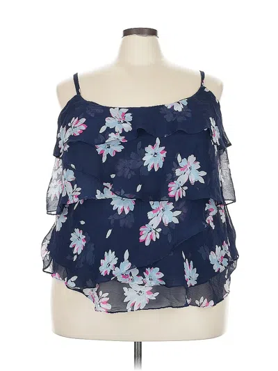 Pre-owned Torrid Sleeveless Blouse In Blue