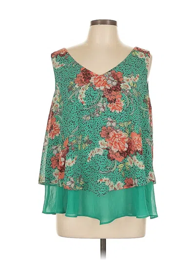 Pre-owned Torrid Sleeveless Blouse In Blue