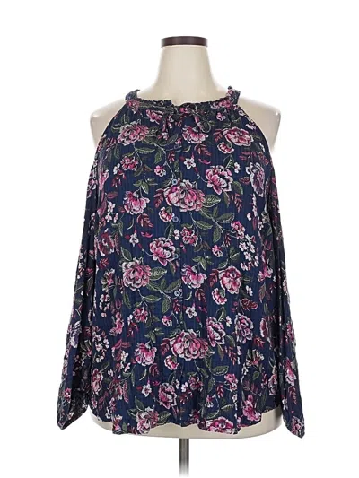 Pre-owned Torrid Sleeveless Blouse In Blue