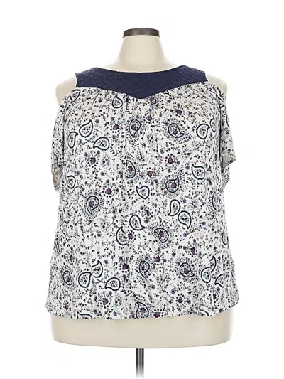 Pre-owned Torrid Sleeveless Blouse In Blue