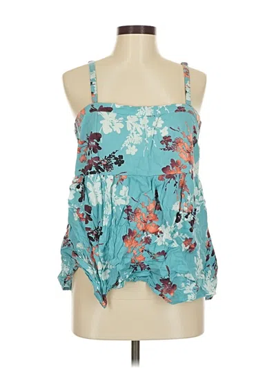 Pre-owned Torrid Sleeveless Blouse In Blue