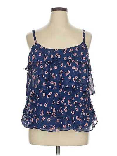 Pre-owned Torrid Sleeveless Blouse In Blue