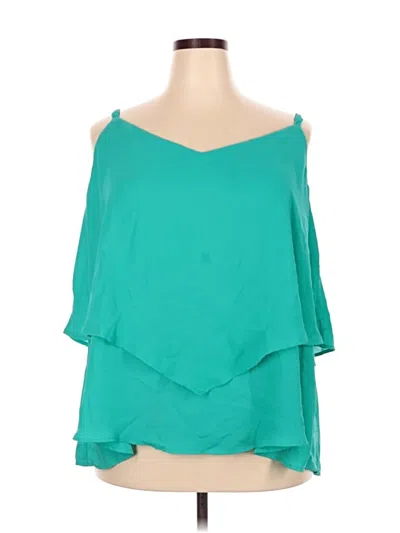 Pre-owned Torrid Sleeveless Blouse In Blue